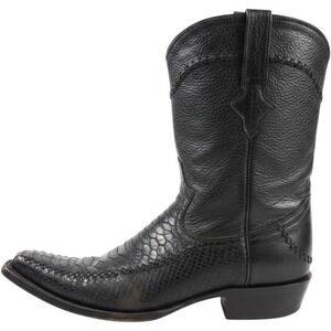 Innovations Cowboy Boots Men Size 27 Mex 9 US Black Leather Western Roper Rodeo